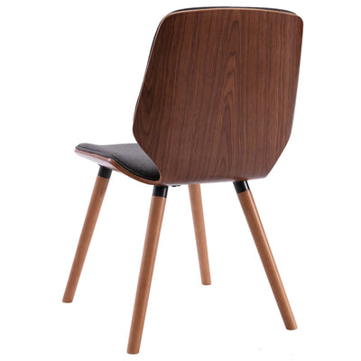 vidaXL Dining Chairs 2 pcs Grey Fabric