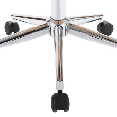 vidaXL Swivel Dining Chair Cream Bent Wood and Faux Leather