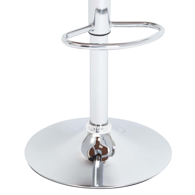 vidaXL Bar Stool White Faux Leather