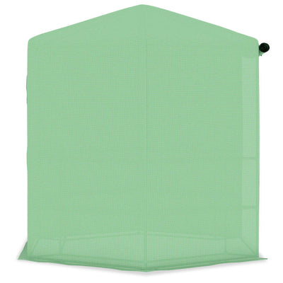 vidaXL Greenhouse with Shelves Steel 143x143x195 cm