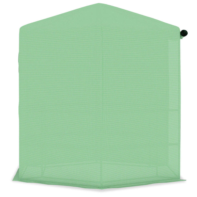 vidaXL Greenhouse with Shelves Steel 143x143x195 cm