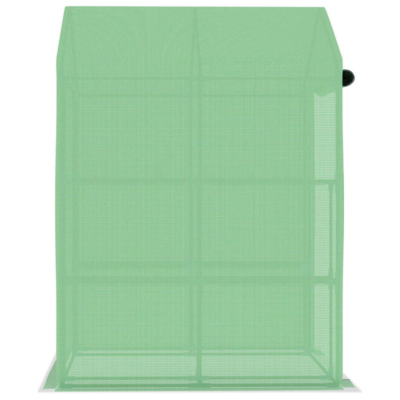 vidaXL Greenhouse with Shelves Steel 143x143x195 cm