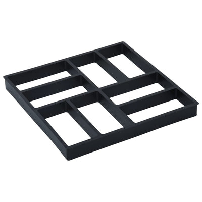 vidaXL Pavement Moulds 2 pcs 50.4x50.4x4.3 cm Plastic