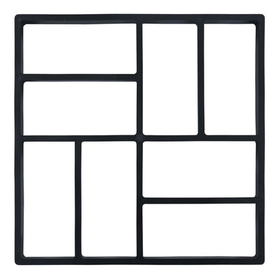 vidaXL Pavement Moulds 2 pcs 50.4x50.4x4.3 cm Plastic