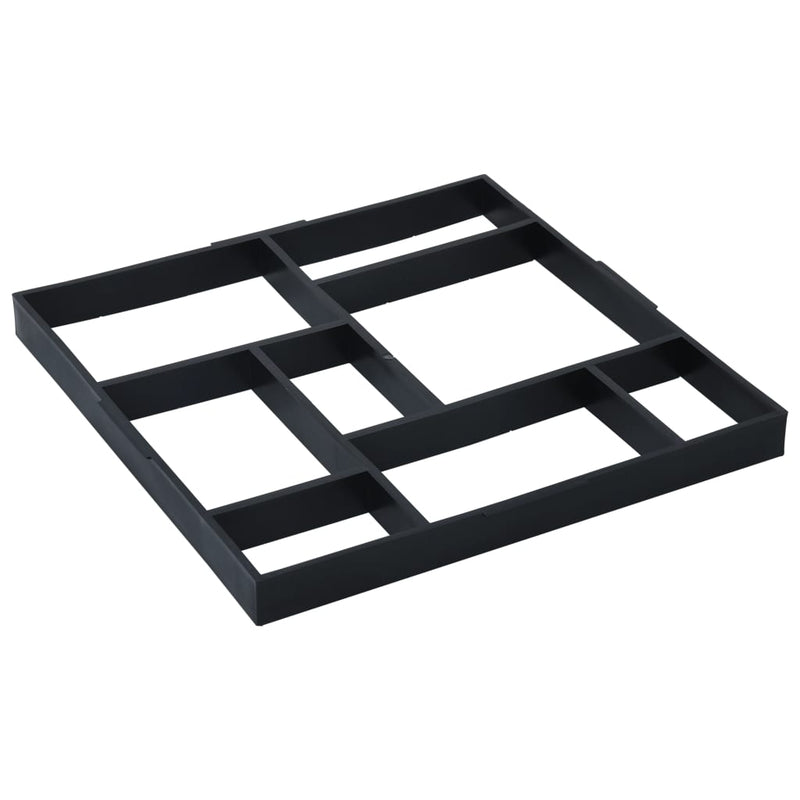 vidaXL Pavement Moulds 2 pcs 50.4x50.4x4.3 cm Plastic