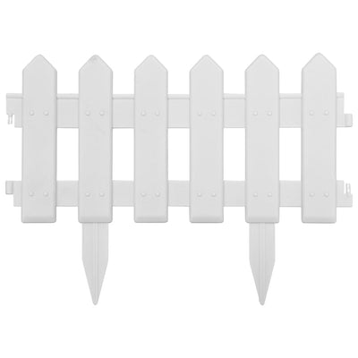 vidaXL Lawn Edgings 25 pcs Green 10 m PP