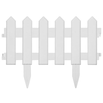 vidaXL Lawn Edgings 25 pcs Green 10 m PP