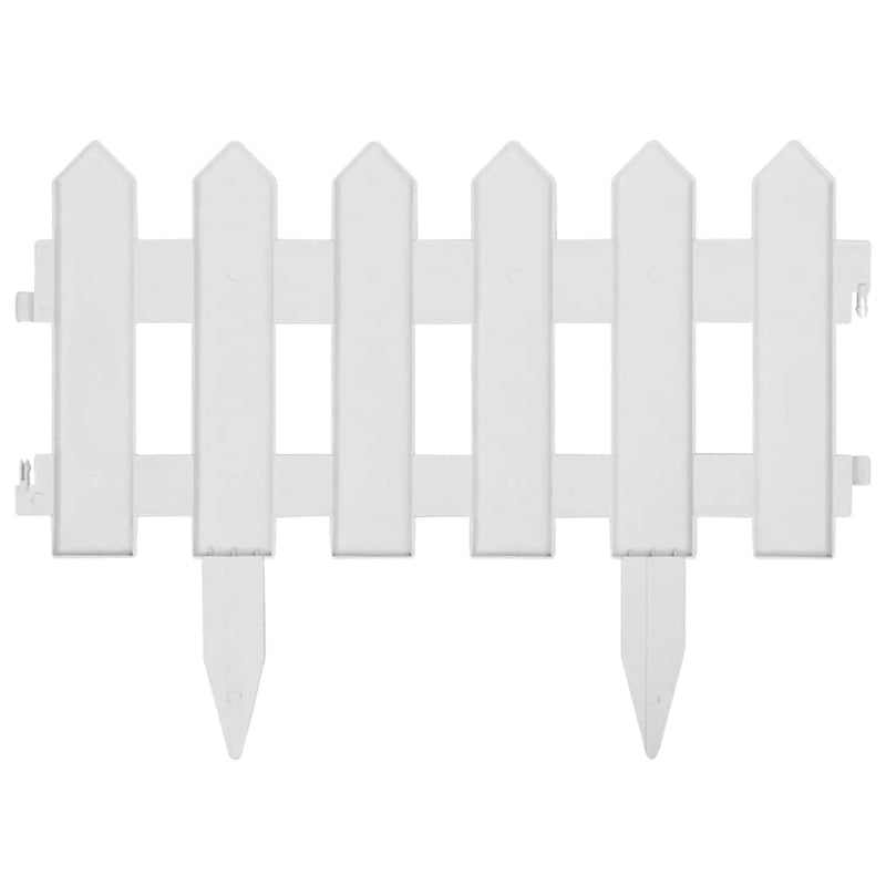 vidaXL Lawn Edgings 25 pcs Green 10 m PP