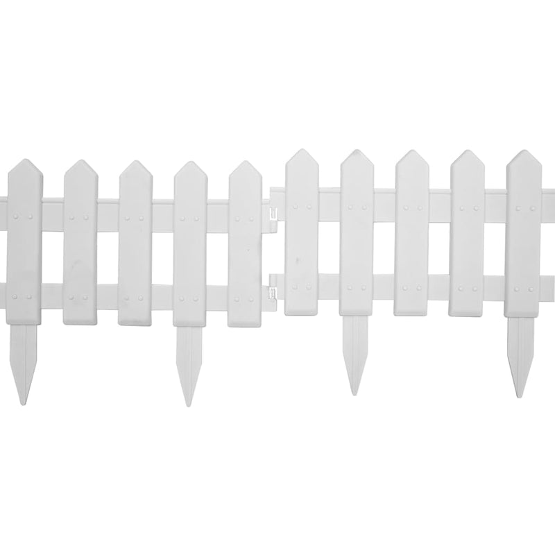 vidaXL Lawn Edgings 25 pcs Green 10 m PP