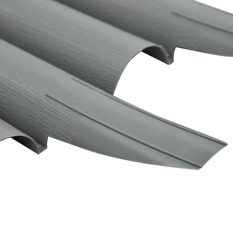 vidaXL Lawn Edgings 36 pcs Brown 10 m PP