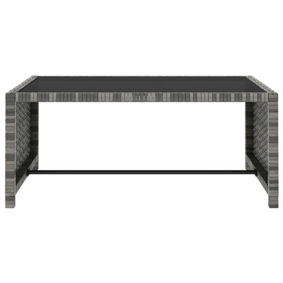 vidaXL Reclining Garden Chairs 2 pcs with Table Brown Poly Rattan