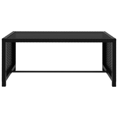 vidaXL Reclining Garden Chairs 2 pcs with Table Brown Poly Rattan