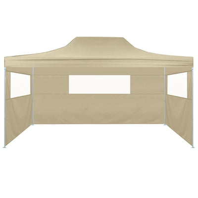 vidaXL Professional Folding Party Tent with 3 Sidewalls 3x4 m Steel Anthracite