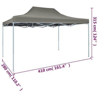 vidaXL Professional Folding Party Tent 3x4 m Steel Blue