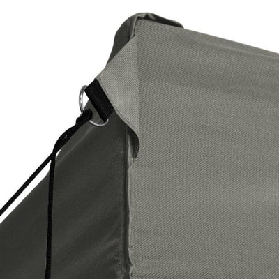vidaXL Professional Folding Party Tent with 3 Sidewalls 3x4 m Steel Anthracite