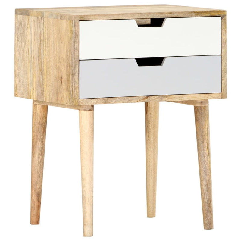 vidaXL Bedside Cabinet 47x35x59 cm Solid Wood Mango