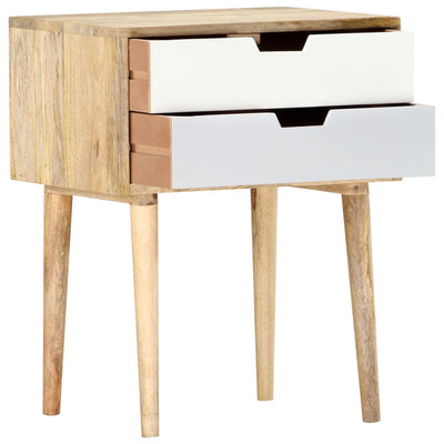 vidaXL Bedside Cabinet 47x35x59 cm Solid Wood Mango