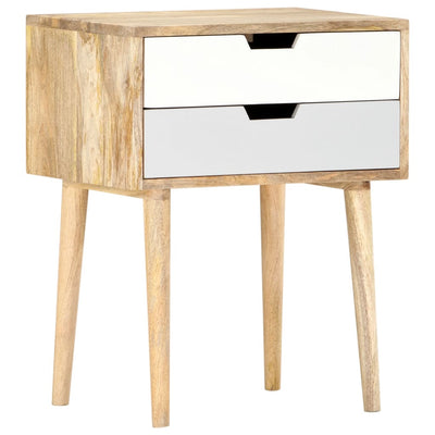vidaXL Bedside Cabinet 47x35x59 cm Solid Wood Mango