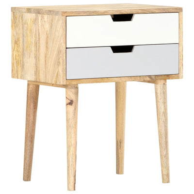 vidaXL Bedside Cabinet 47x35x59 cm Solid Wood Mango