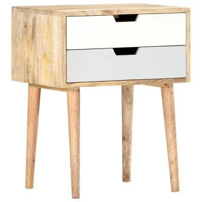vidaXL Bedside Cabinet 47x35x59 cm Solid Wood Mango