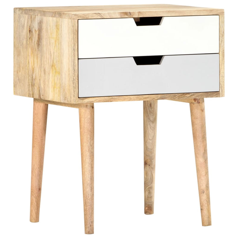 vidaXL Bedside Cabinet 47x35x59 cm Solid Wood Mango