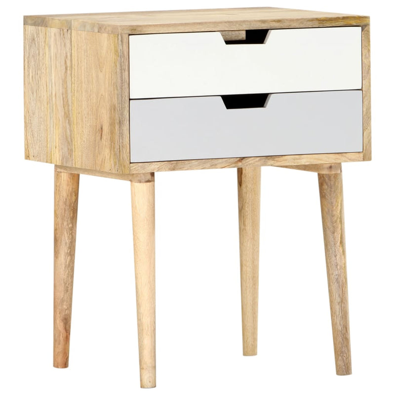vidaXL Bedside Cabinet 47x35x59 cm Solid Wood Mango