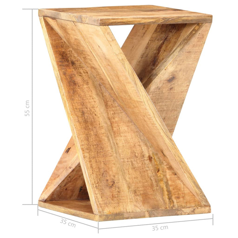 vidaXL Side Table 35x35x55 cm Solid Wood Mango