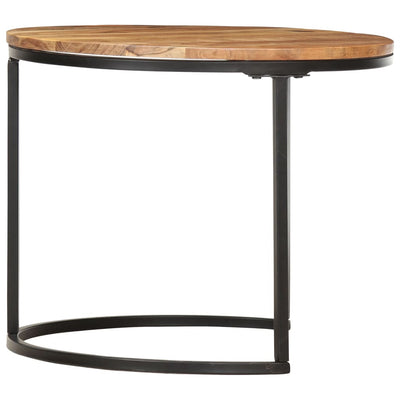 vidaXL Nesting Tables 3 pcs Solid Wood Acacia