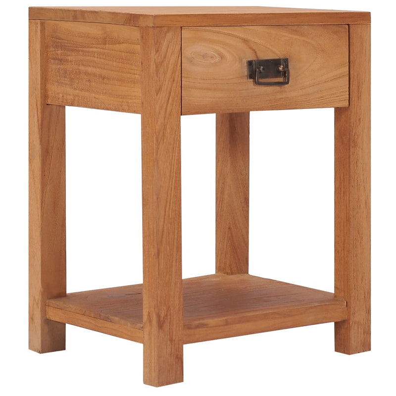 vidaXL Bedside Cabinet 40x30x50 cm Solid Teak Wood