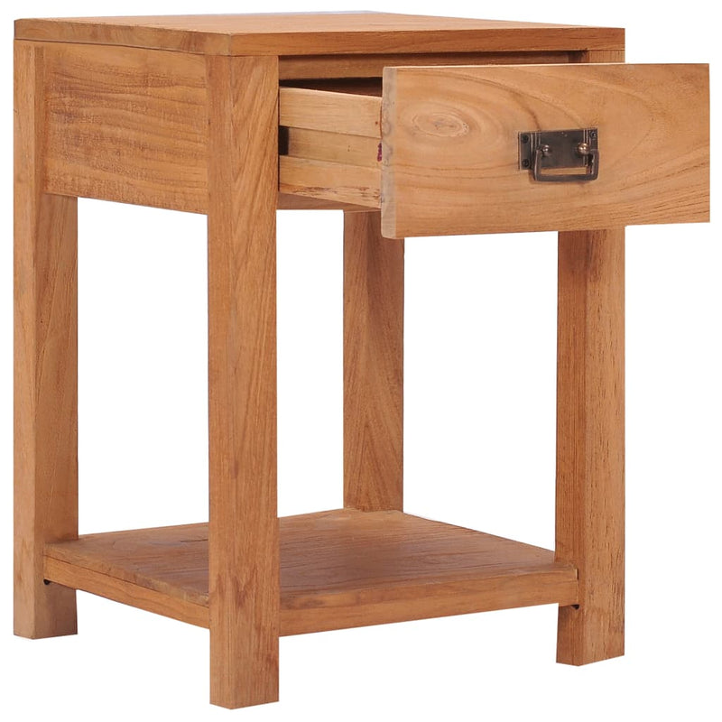 vidaXL Bedside Cabinet 40x30x50 cm Solid Teak Wood