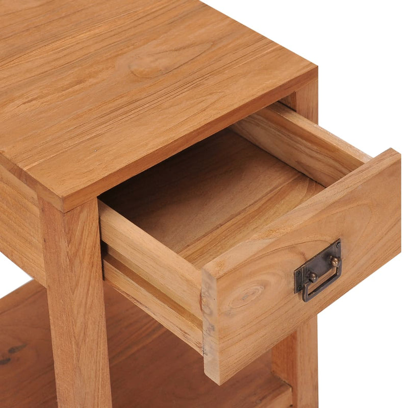 vidaXL Bedside Cabinet 40x30x50 cm Solid Teak Wood