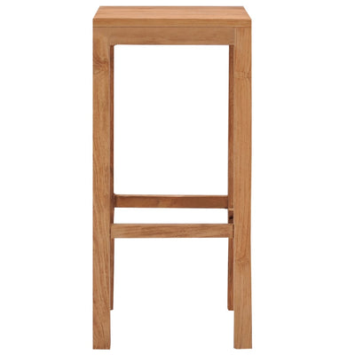 vidaXL Bar Stools 2 pcs Solid Teak Wood