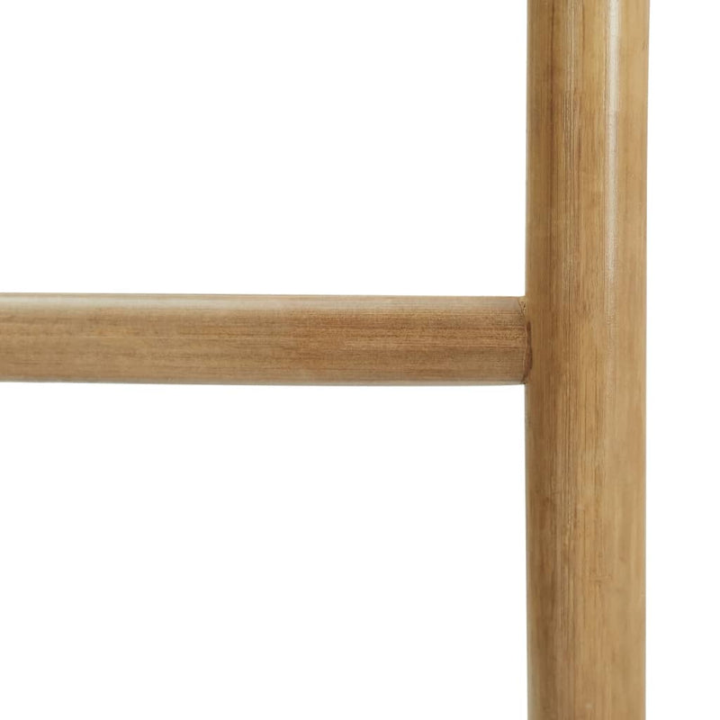 vidaXL Towel Ladder with 5 Rungs Bamboo 150 cm