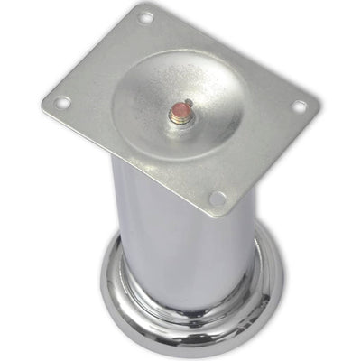 vidaXL Sofa Legs 8 pcs Round Chrome 180 mm