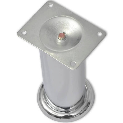 vidaXL Sofa Legs 8 pcs Round Chrome 180 mm