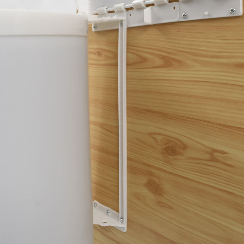 vidaXL Kitchen Built-in Dust Bin Plastic 12 L