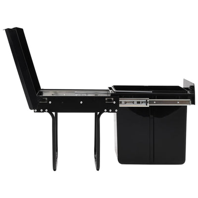 vidaXL Kitchen Cupboard Pull-out Dustbin Soft-Close 20 L