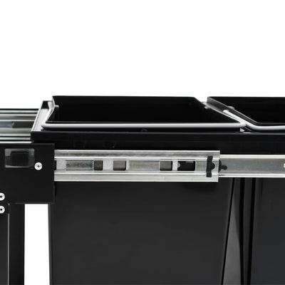 vidaXL Kitchen Cupboard Pull-out Dustbin Soft-Close 36 L