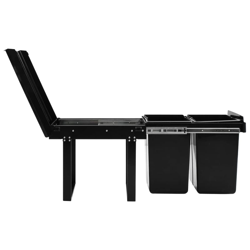 vidaXL Kitchen Cupboard Pull-out Dustbin Soft-Close 36 L