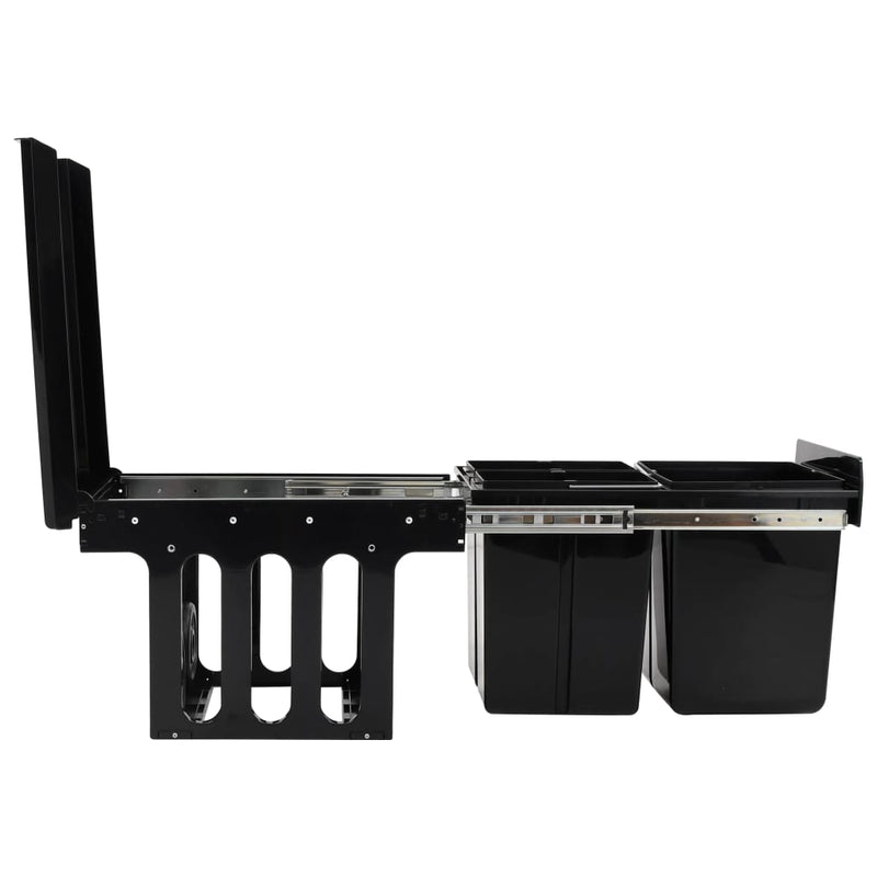 vidaXL Kitchen Cupboard Pull-out Dustbin Soft-Close 36 L