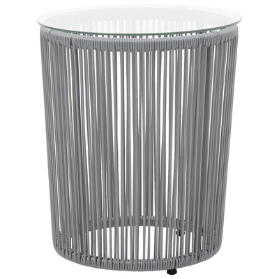 vidaXL 3 Piece Bistro Set with Cushions PE Rattan Black