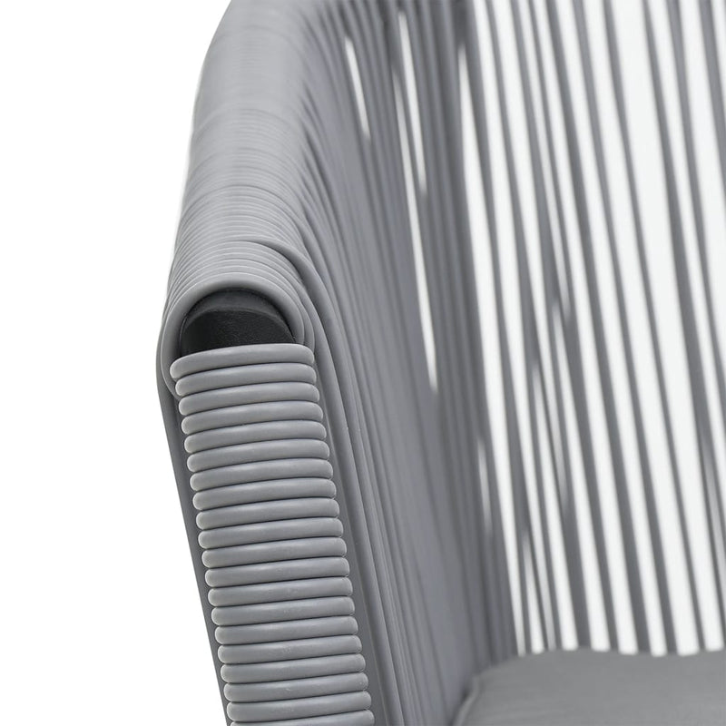 vidaXL 3 Piece Bistro Set with Cushions PE Rattan Black