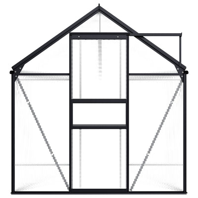 vidaXL Greenhouse Anthracite Aluminium 5.89 m²