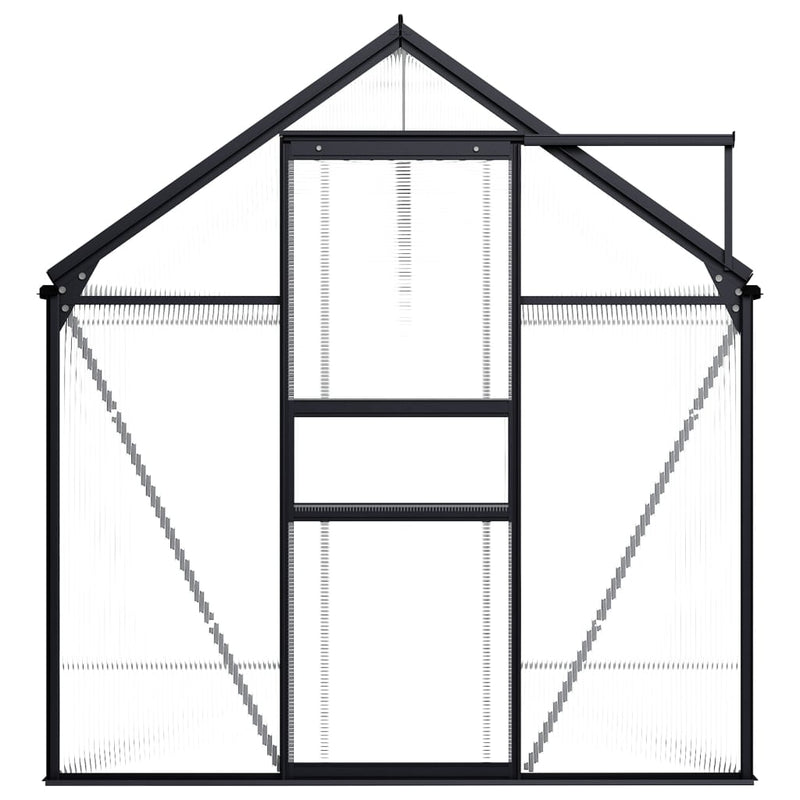 vidaXL Greenhouse Anthracite Aluminium 5.89 m²