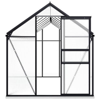 vidaXL Greenhouse with Base Frame Anthracite Aluminium 9.31 m²