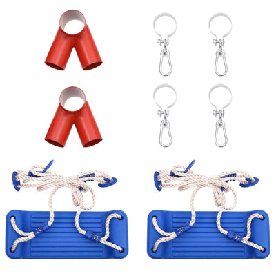 vidaXL Swing Seats with Ropes 2 pcs Blue 38x16 cm Polyethene