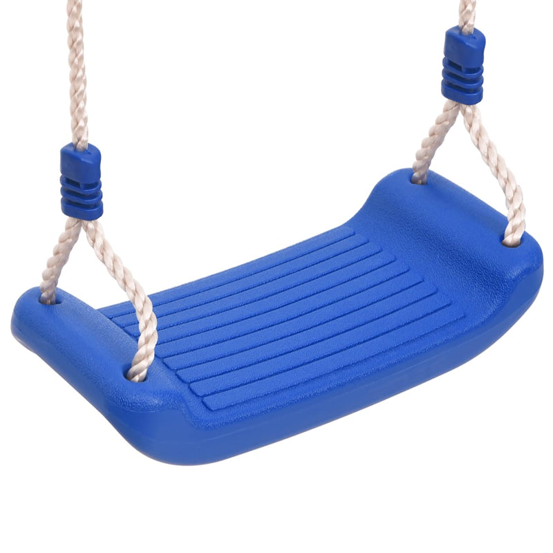 vidaXL Swing Seats with Ropes 2 pcs Blue 38x16 cm Polyethene