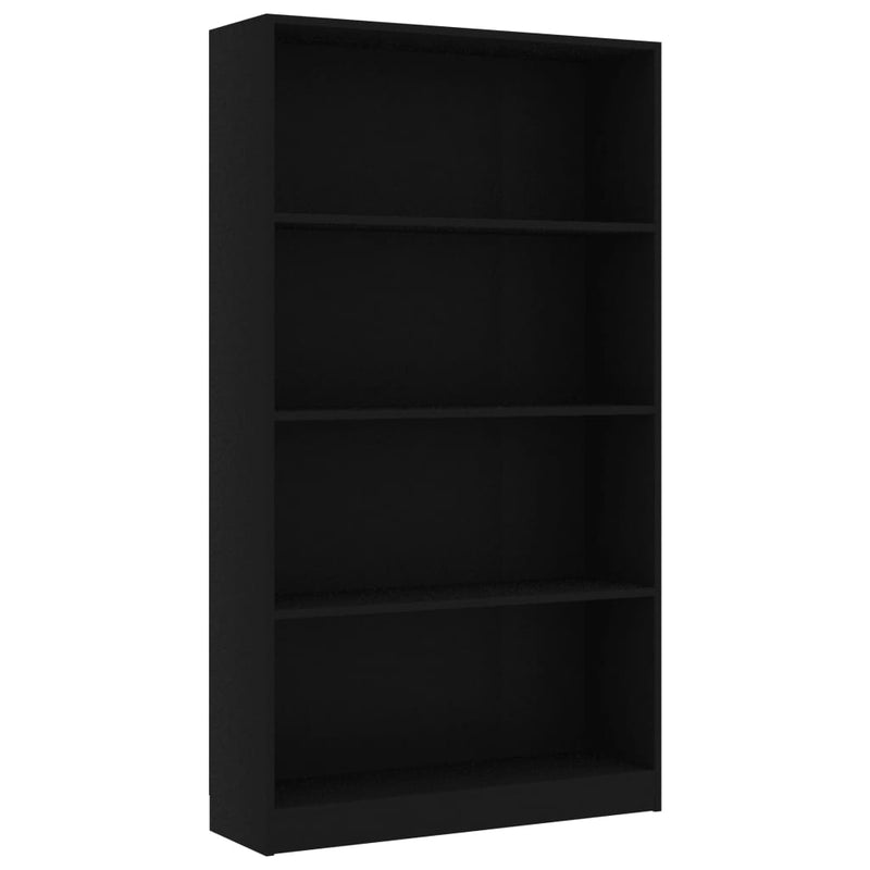 vidaXL 4-Tier Book Cabinet Sonoma Oak 80x24x142 cm Engineered Wood