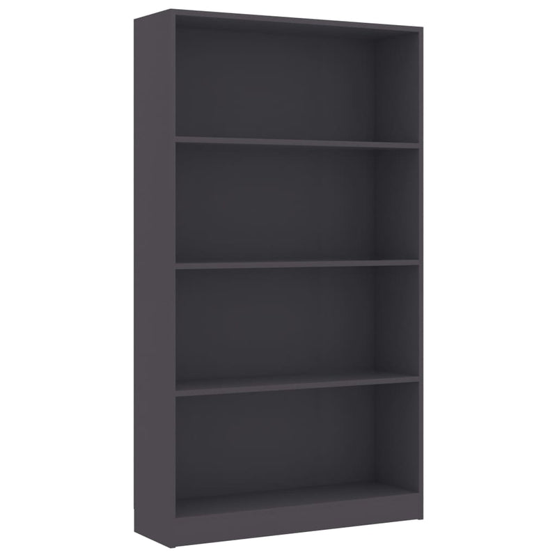 vidaXL 4-Tier Book Cabinet Sonoma Oak 80x24x142 cm Engineered Wood