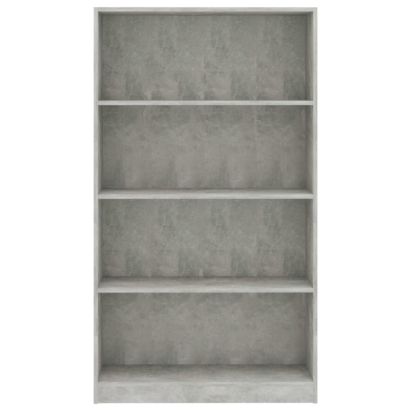 vidaXL 4-Tier Book Cabinet Sonoma Oak 80x24x142 cm Engineered Wood